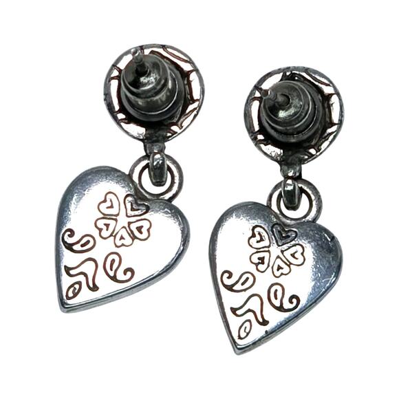 3 Brighton Dangle Earrings Callie Ophelia Heart Bohemian Silver Plated Gold Tone - Picture 8 of 9